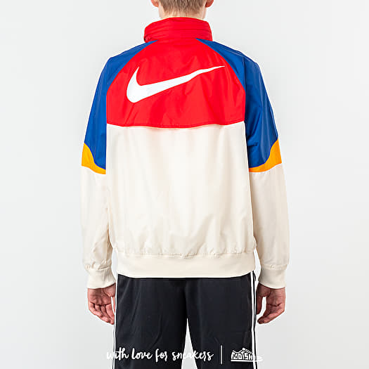 Jackets Nike Sportswear Heritage Jacket Light Cream University Red White Footshop