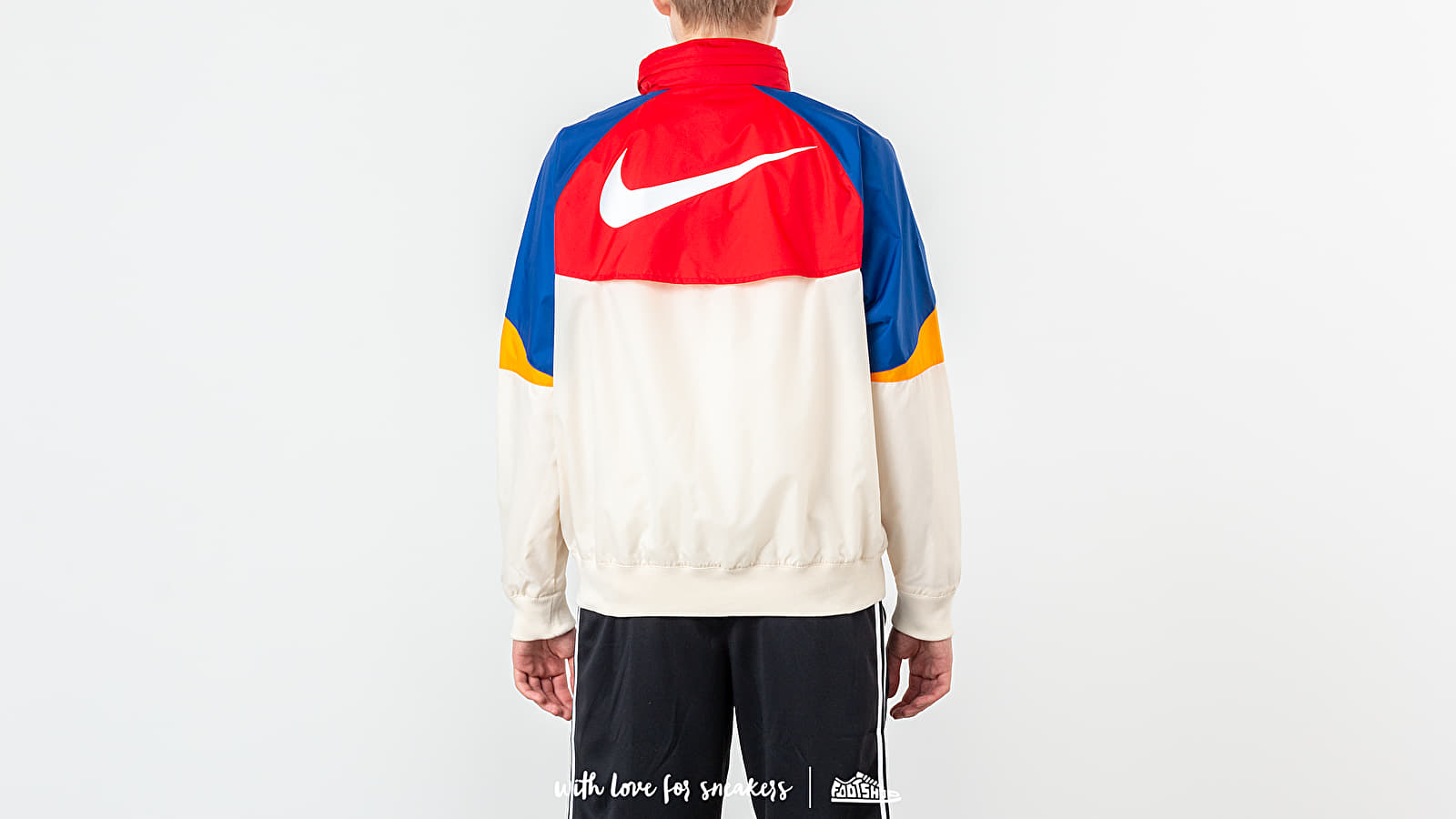 Jackets Nike Sportswear Heritage Jacket Light Cream/ University Red/ White