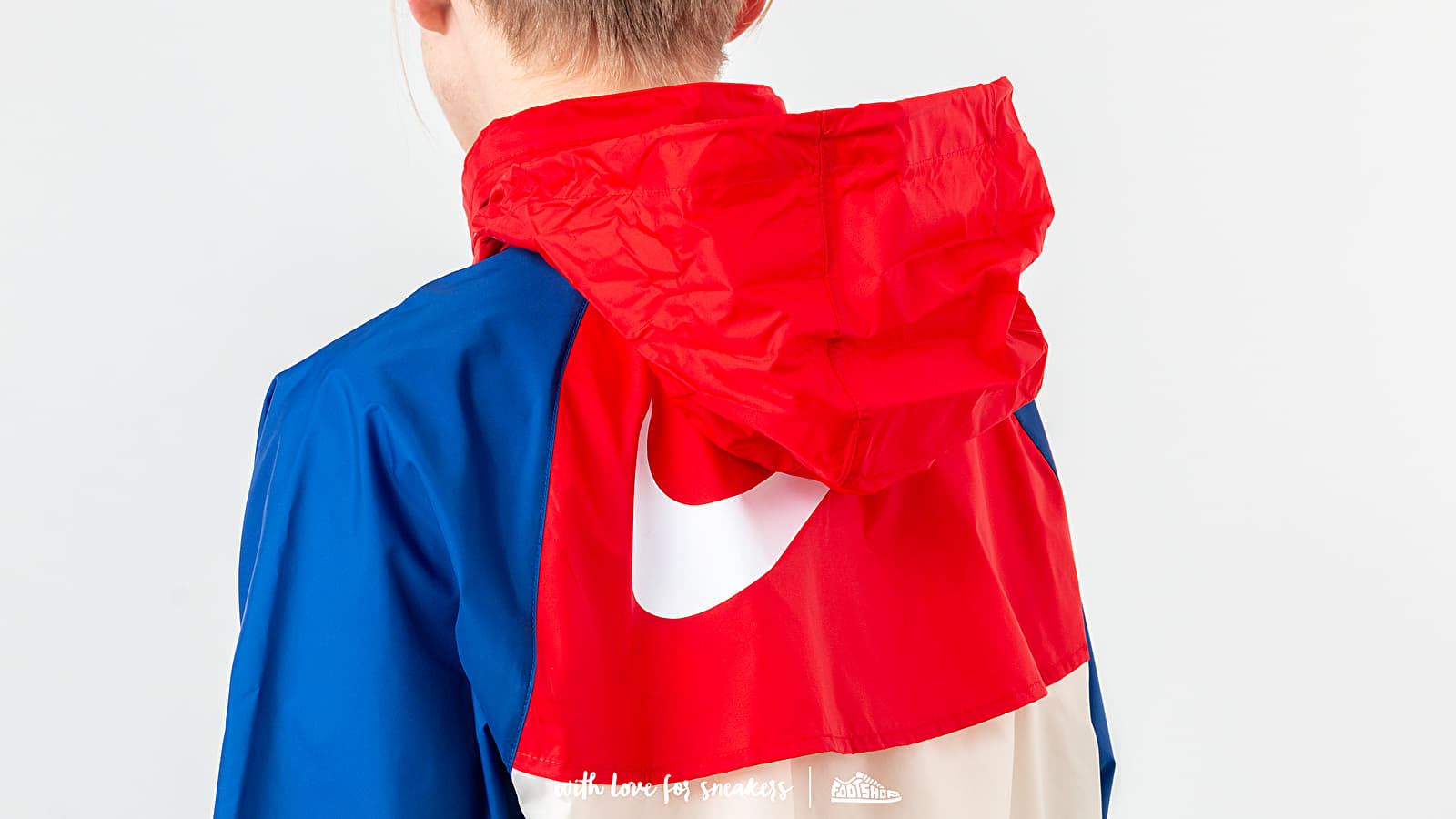 Jackets Nike Sportswear Heritage Jacket Light Cream/ University Red/ White