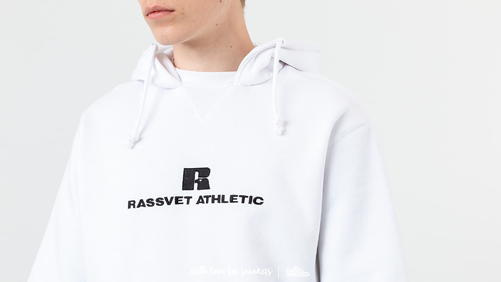 Felpe PACCBET x Russell Athletic Hoodie White
