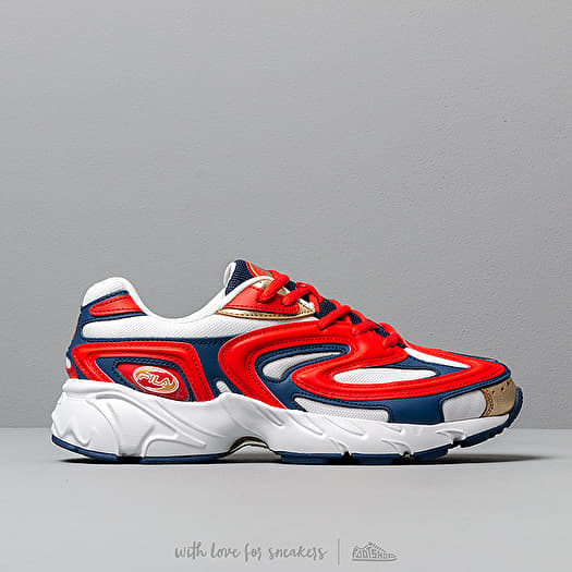 Blue red and white filas hot sale