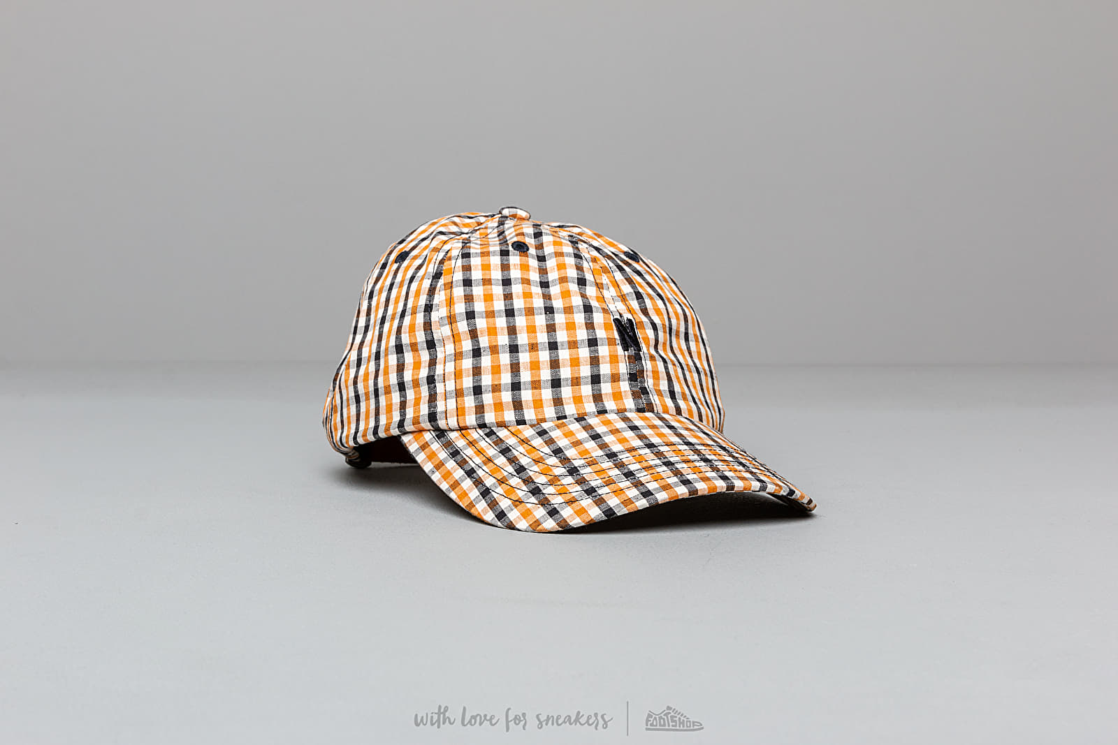 Caps Norse Projects Gingham Sports Cap Sunwashed Yellow