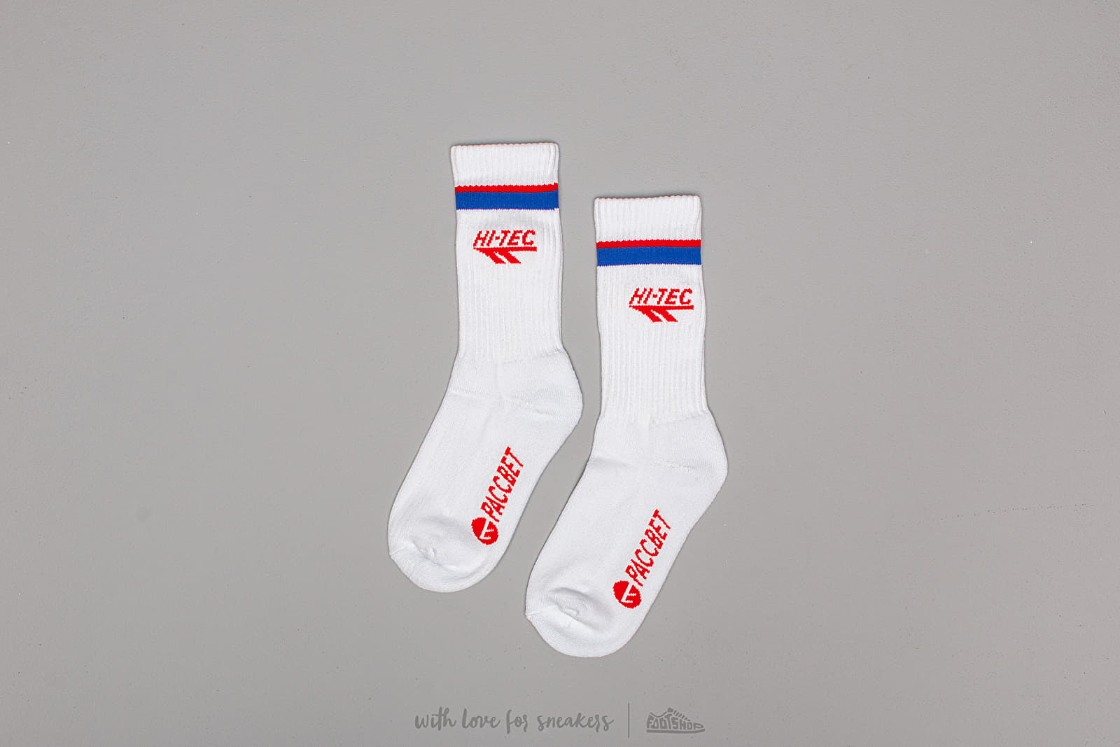 Nízké ponožky PACCBET x HI-TEC Socks White
