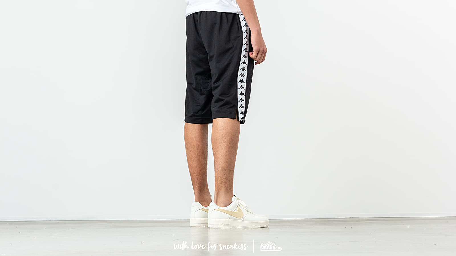 Shorts Kappa Banda Treadwell Shorts Black White Footshop