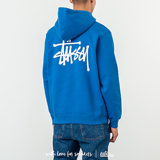 Stussy basic hoodie store blue