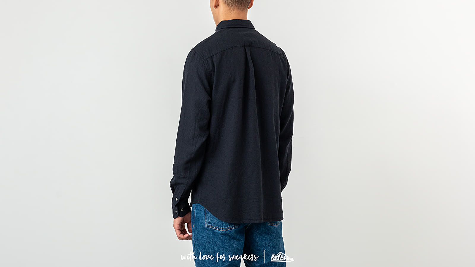 Košele Norse Projects Osvald BD 50/50 Shirt Dark Navy