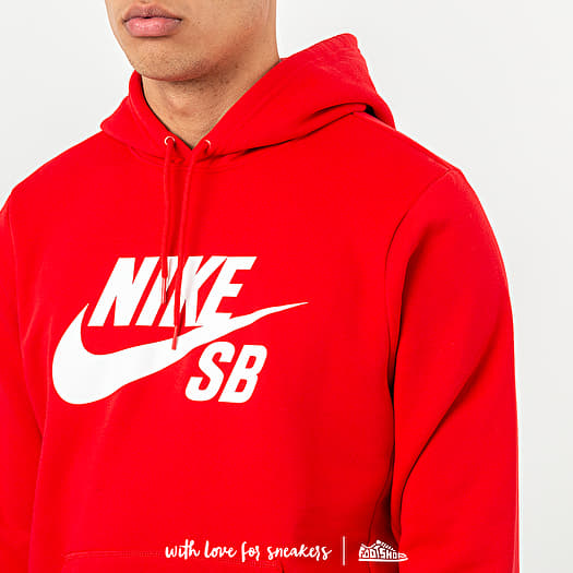 men nike red hoodie