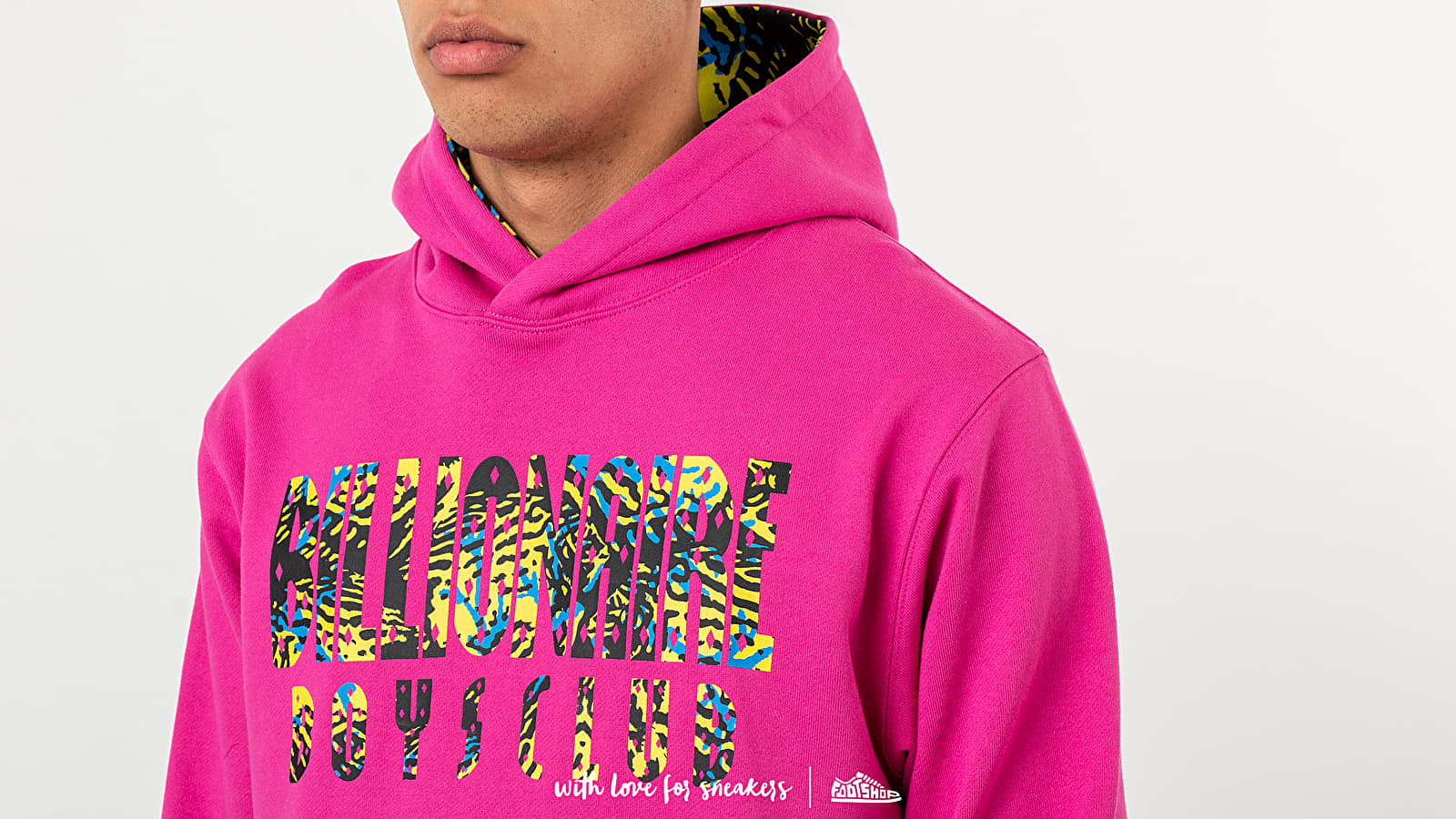 Sweatshirts Billionaire Boys Club Fish Camo Popover Hoodie Pink