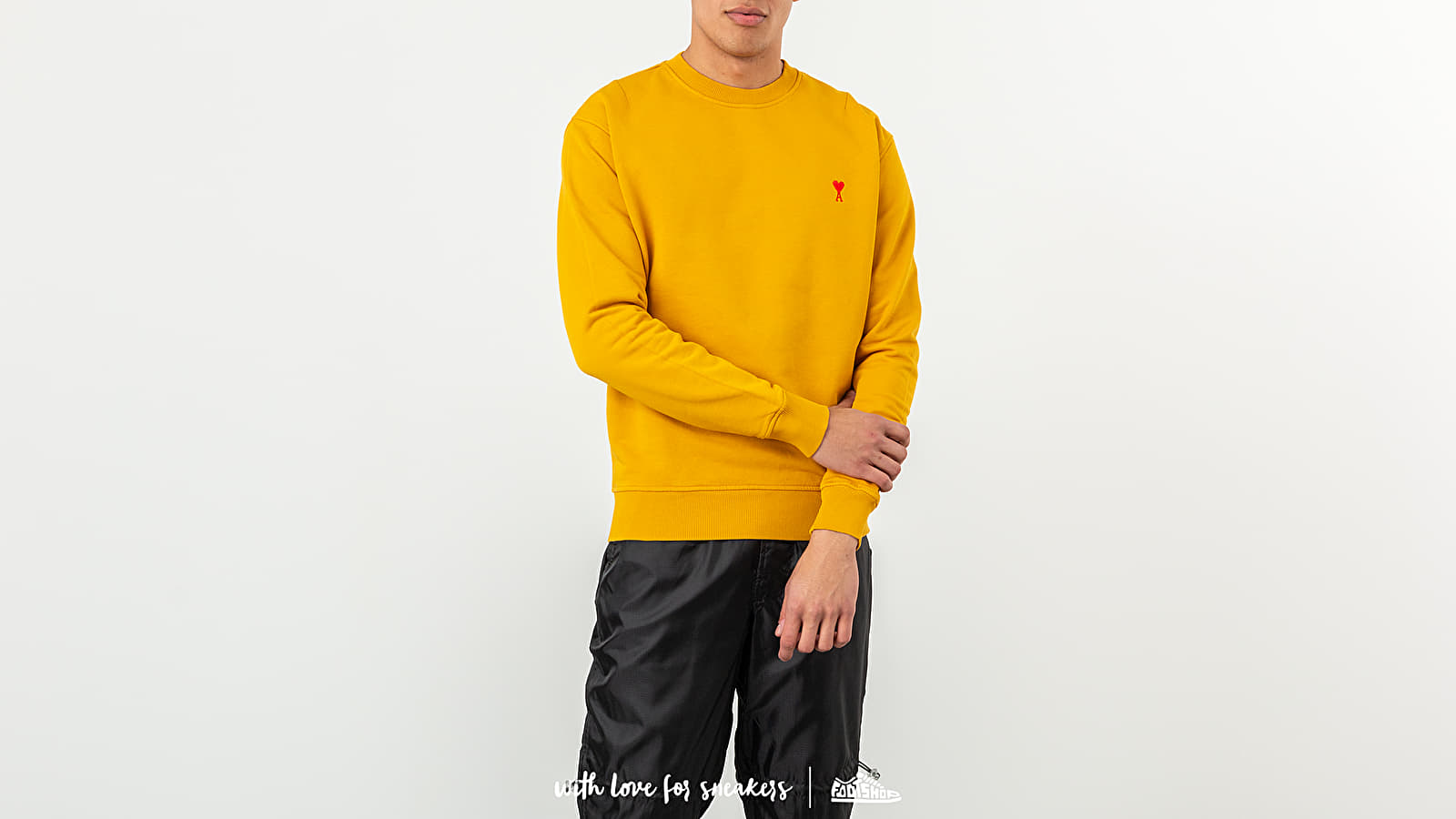 Sweatshirts Alexandre Mattiussi Ami De Coeur Crewneck Yellow