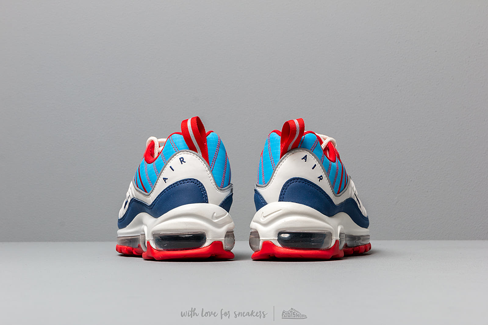 Women s shoes Nike W Air Max 98 Summit White Blue Void University Red Footshop