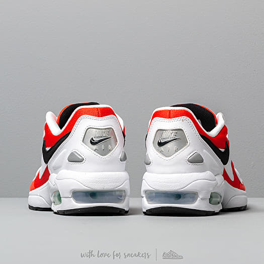 Manner Nike Air Max 2 Light White Black Habanero Red Cool Grey Footshop