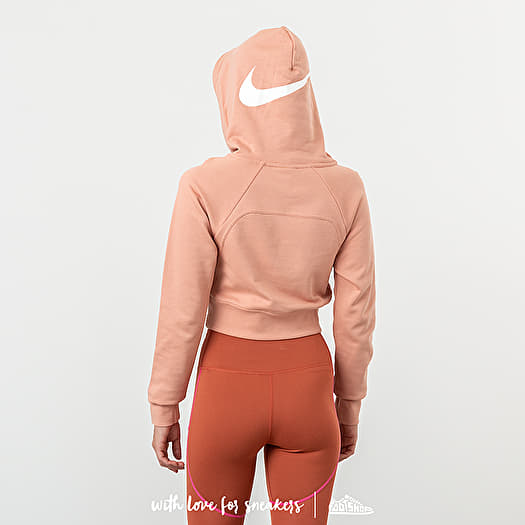 Nike womens hoodie rose gold sale