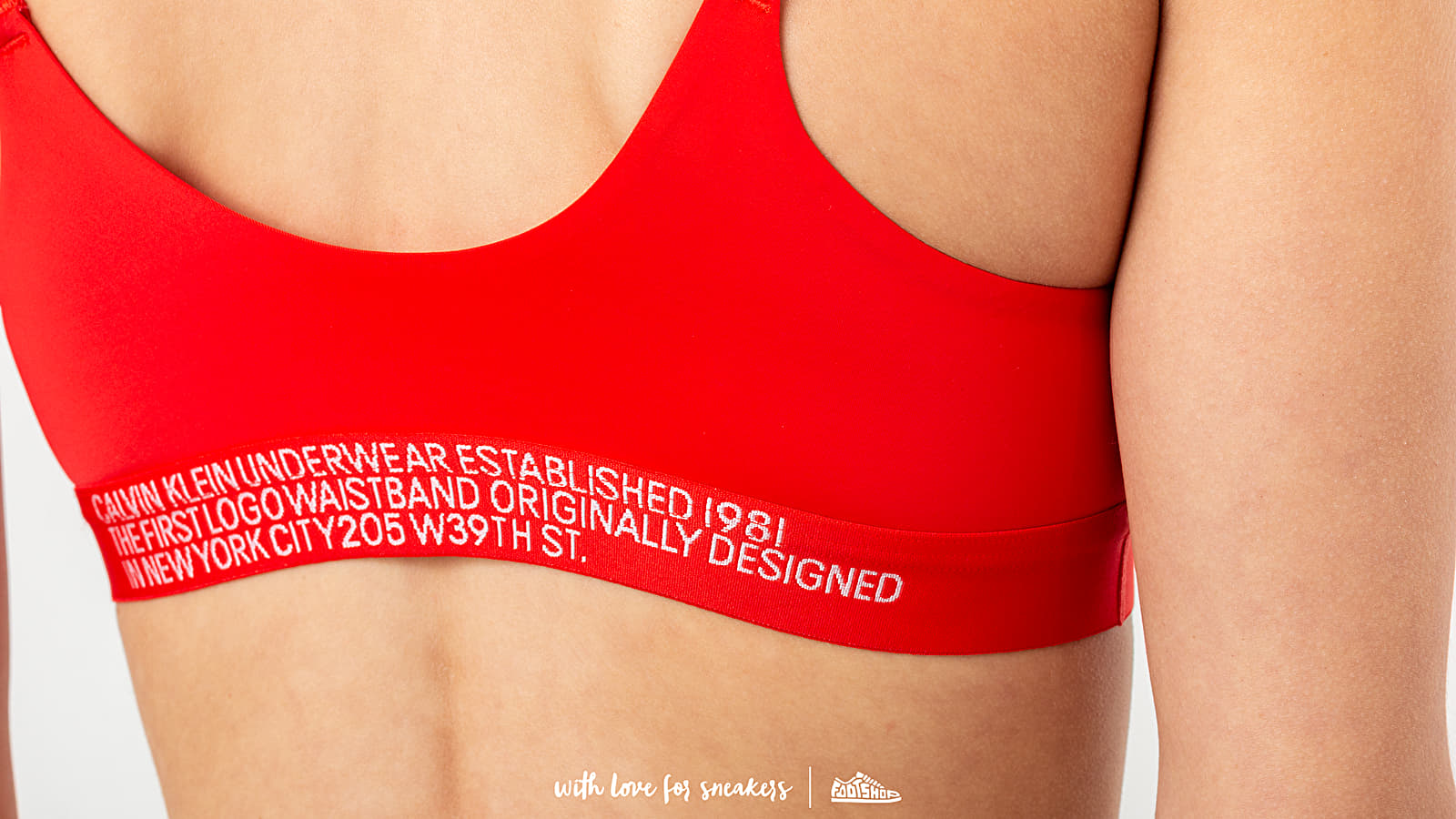 Maudymosi kostiumėliai Calvin Klein Push-Up Bralette Red