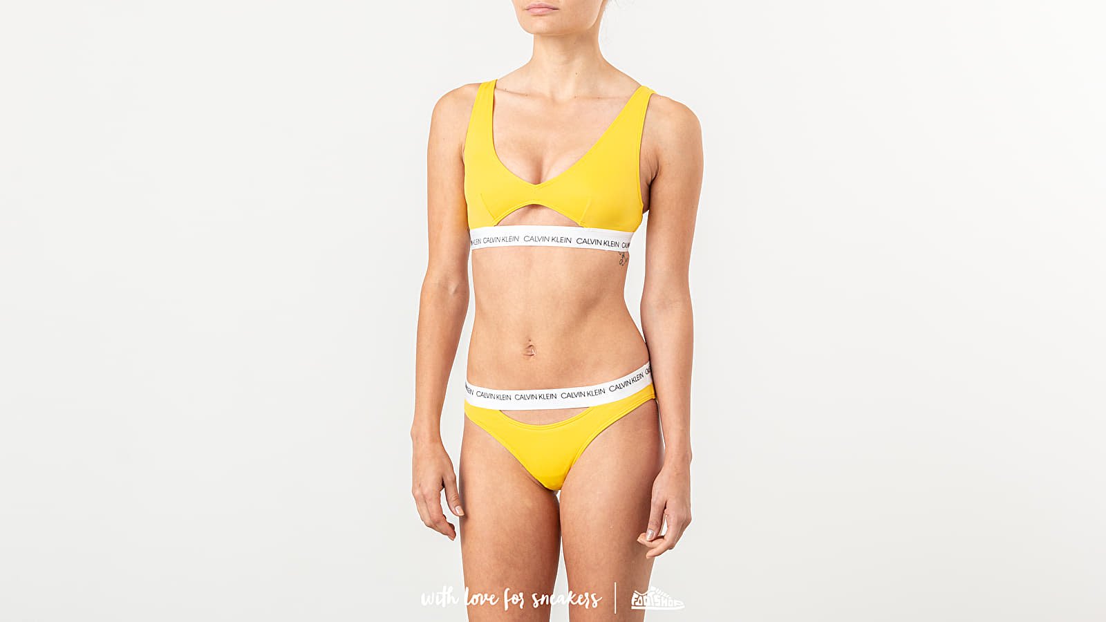 Yellow calvin klein bikini discount