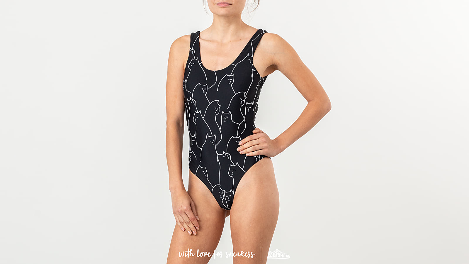 Swimsuit Lazy Oaf Cats Swimsuit Black