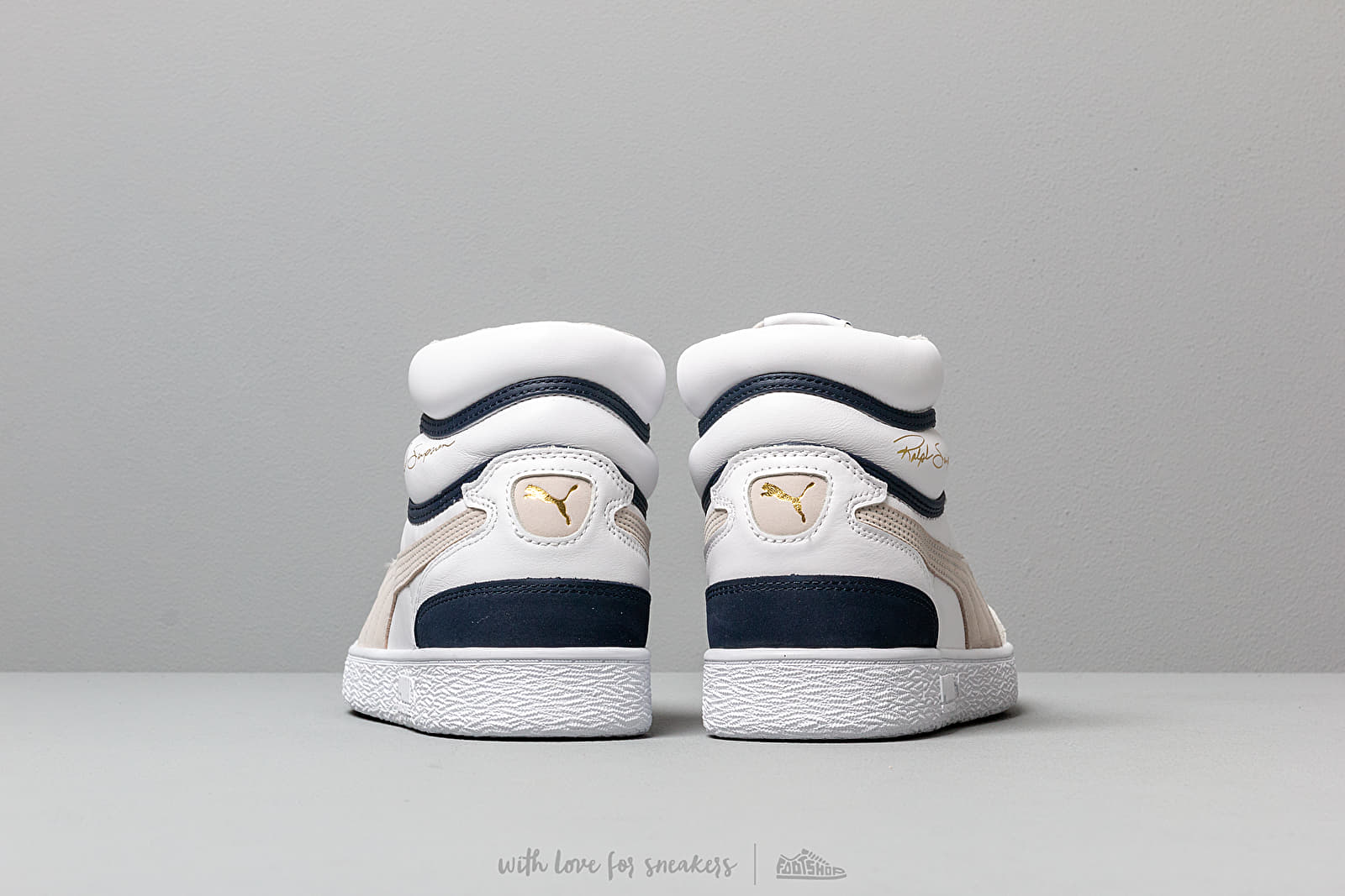 Men's shoes Puma x Ralph Sampson Mid OG Puma White/ Gray Violet/ Peacoat