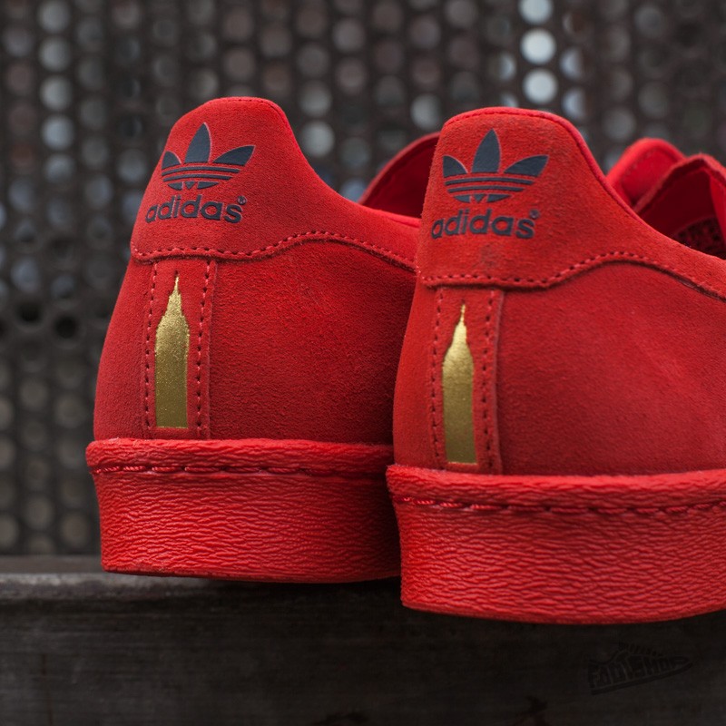 Adidas superstar 80s clearance red