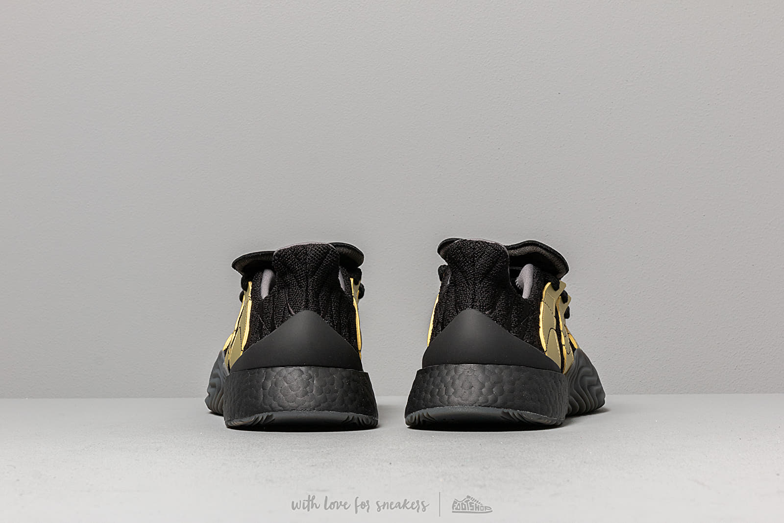 Men s shoes adidas Sobakov Boost Core Black Gold Metallic Carbon