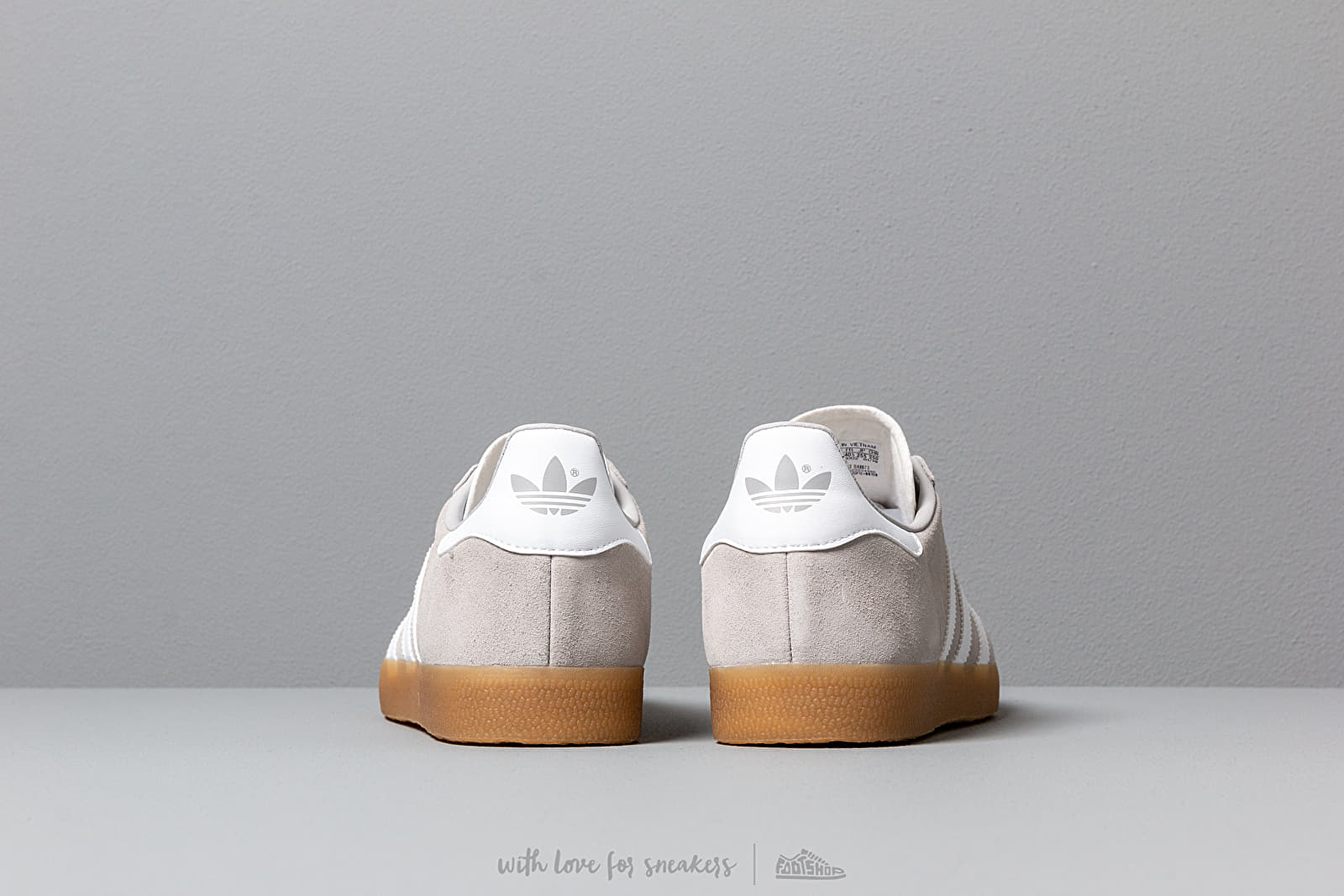 Men s shoes adidas Gazelle Grey Two Ftw White Gum3 Footshop
