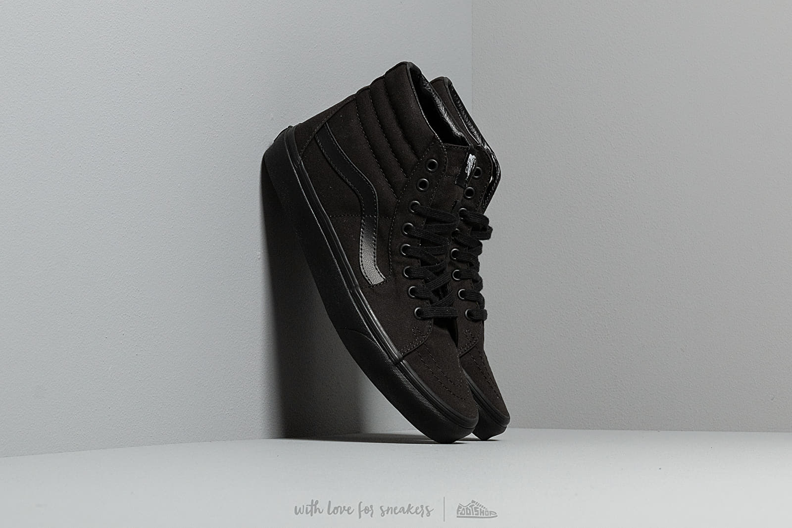 Men s shoes Vans Sk8 Hi Black Black Footshop