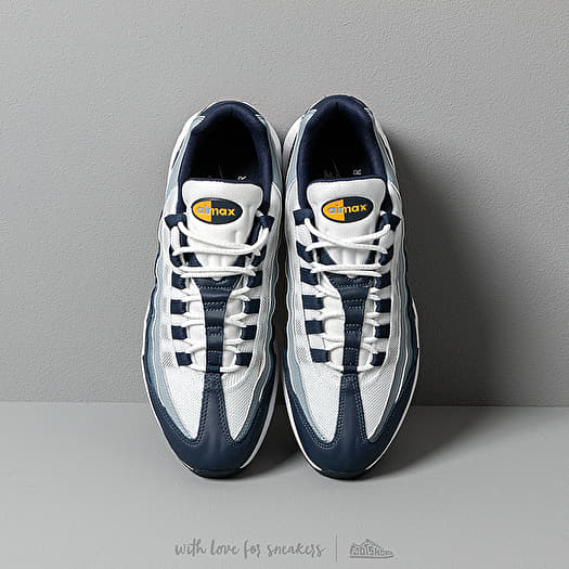 Air max 95 white/navy/yellow new arrivals men's shoes