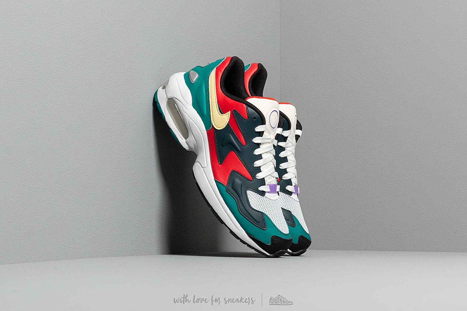 Мъжки кецове и обувки Nike Air Max 2 Light SP Habanero Red/Armory Navy-Radiant Emerald