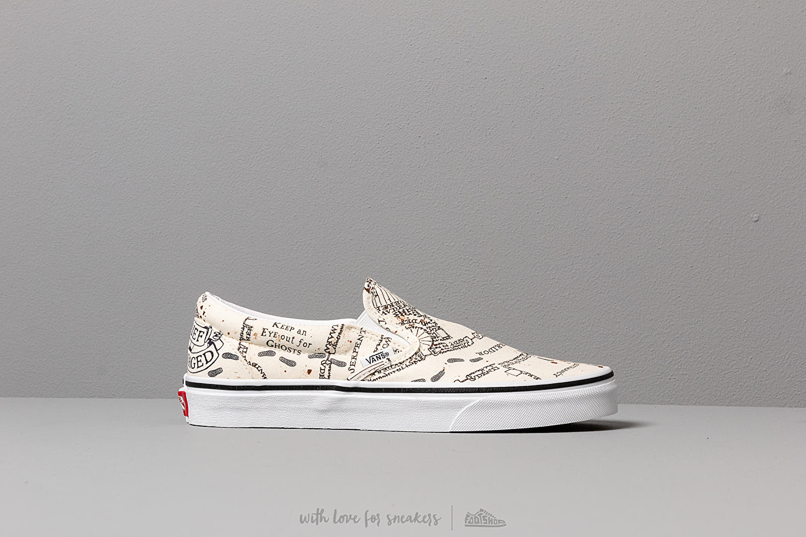 Pánské tenisky a boty Vans x Harry Potter Classic Slip-On Marauder's Map/ White