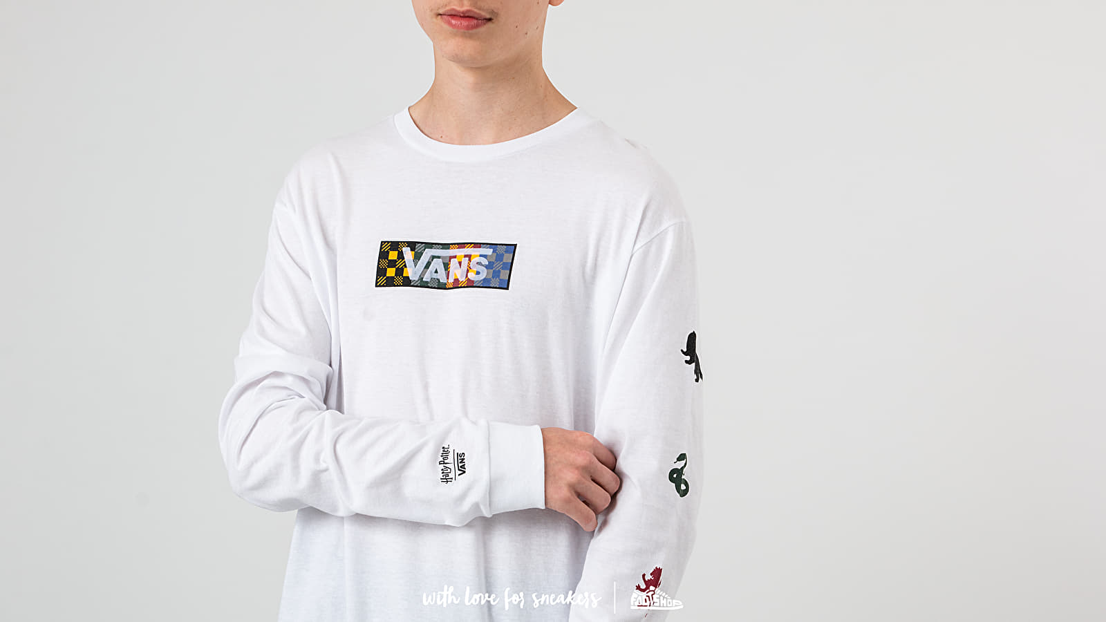 Kids' T-Shirts & tank tops Vans x Harry Potter Four Houses Longsleeve Boys Tee White