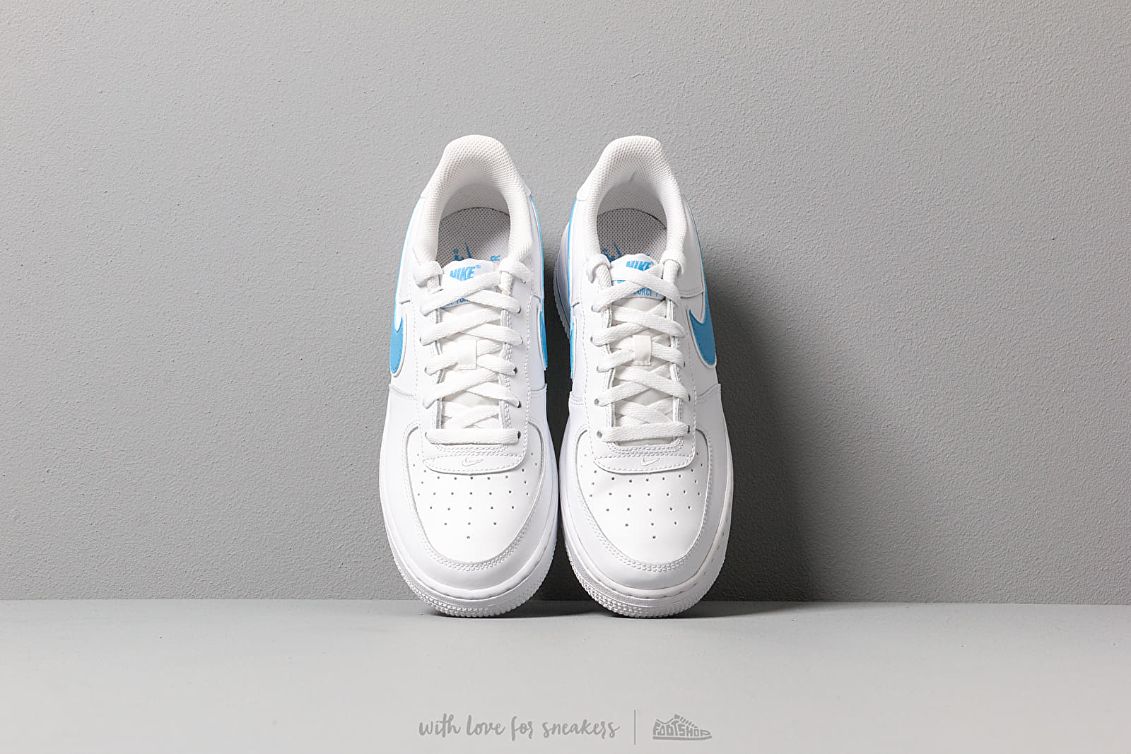 Kids' sneakers and shoes Nike Air Force 1-3 (GS) White/ University Blue