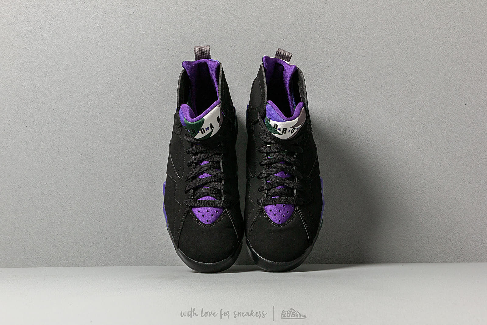 Air jordan 7 black and purple top
