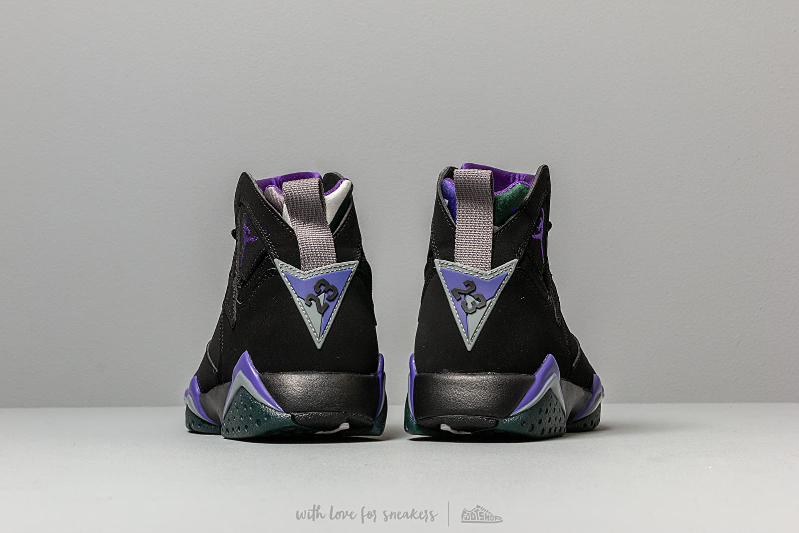 Manner Air Jordan 7 Retro Black Field Purple Fir Dark Steel Grey Footshop