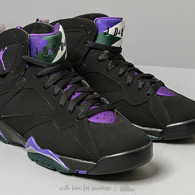 Men's shoes Air Jordan 7 Retro Black/ Field Purple-Fir-Dark Steel