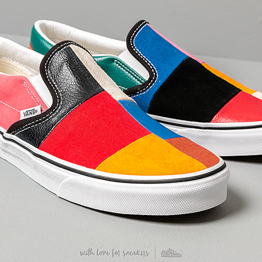Slip on cheap vans patchwork