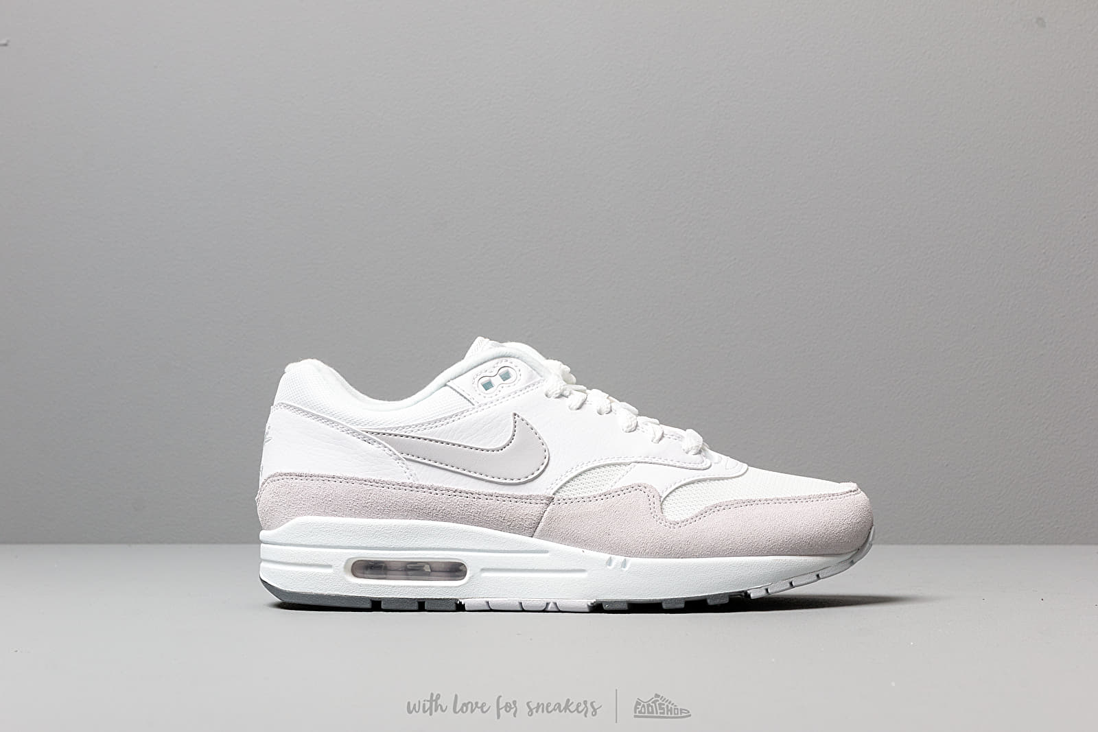 Men s shoes Nike Air Max 1 White Pure Platinum Cool Grey Footshop