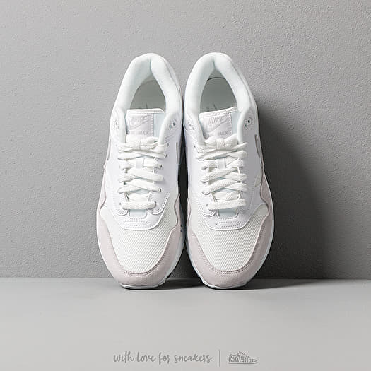 Nike air max 1 trainers white pure platinum cool grey hotsell