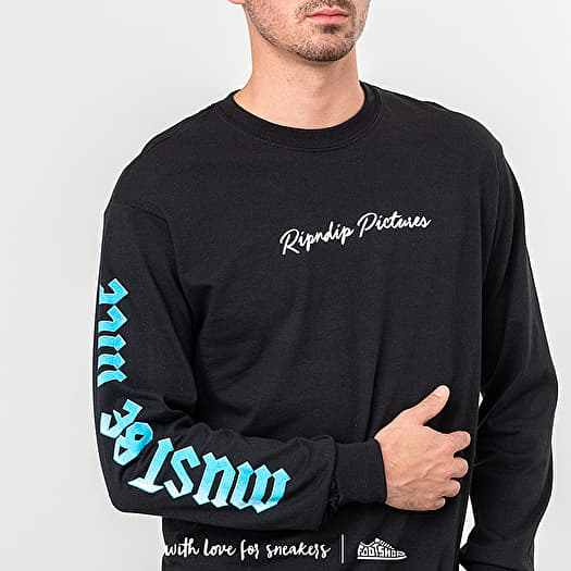 T-shirts RIPNDIP Pictures Longsleeve Black Footshop