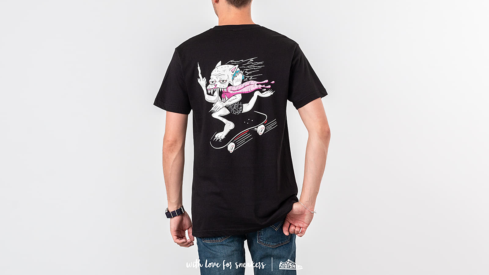 T-Shirts RIPNDIP Skate Nerm Tee Black