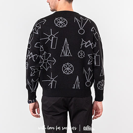 Sweaters PACCBET Main Graphic Jacquard Knit Sweater Black Footshop