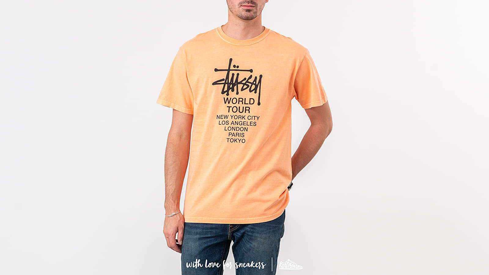 T-shirts Stüssy Tour Pig. Dyed Tee Coral