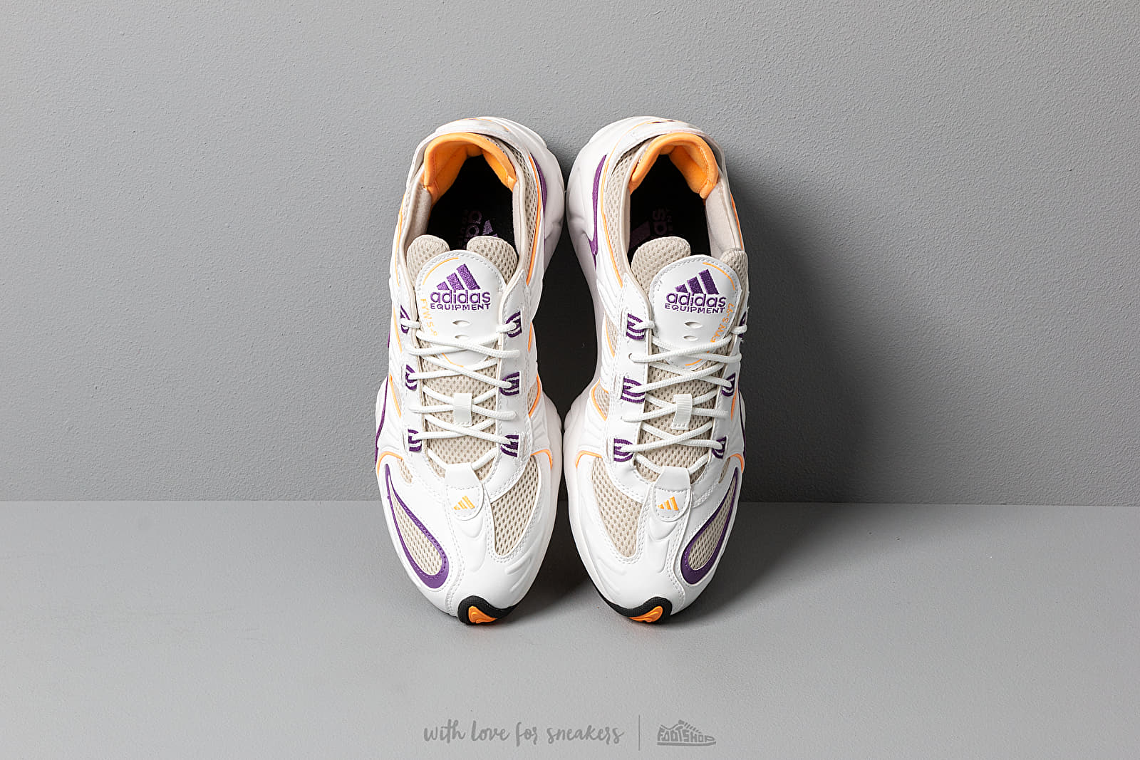 Vyriška avalynė adidas FYW S-97 Crystal White/ Crystal White/ Flace Orange