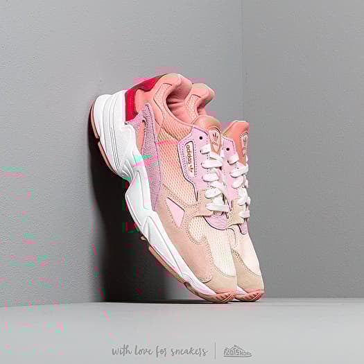 Adidas pink shop falcon sneakers
