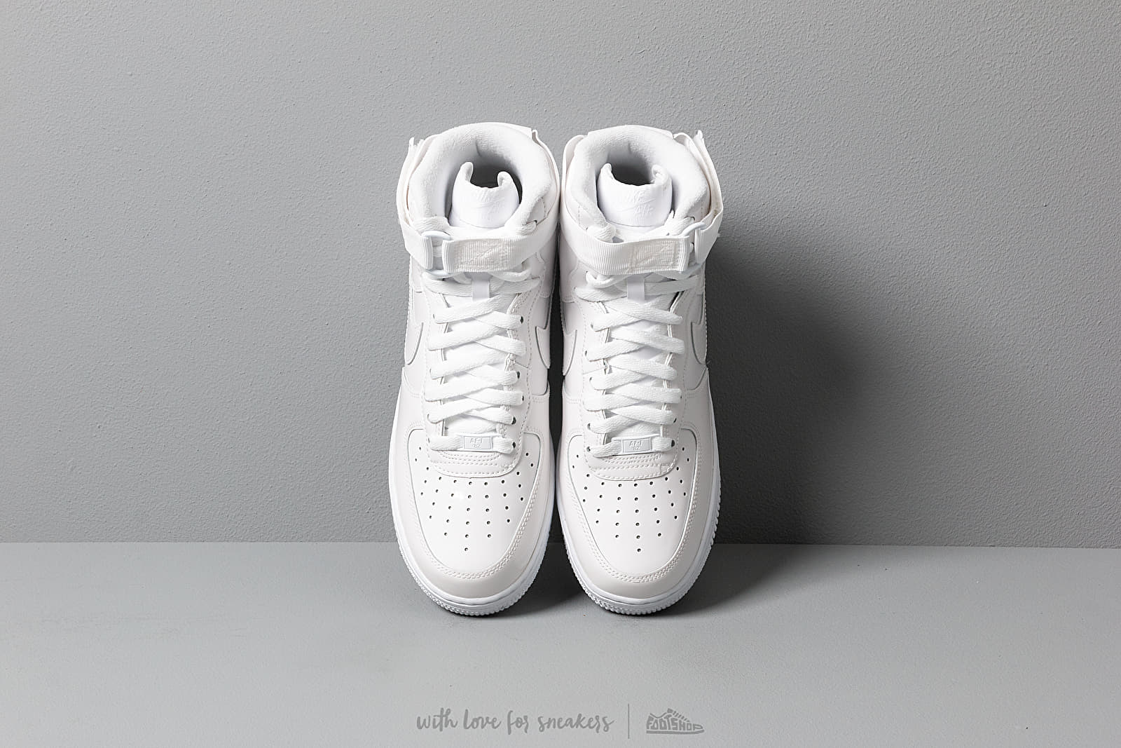 Încălțăminte și sneakerși pentru bărbați Nike Air Force 1 Hi Retro QS White/ White/ White