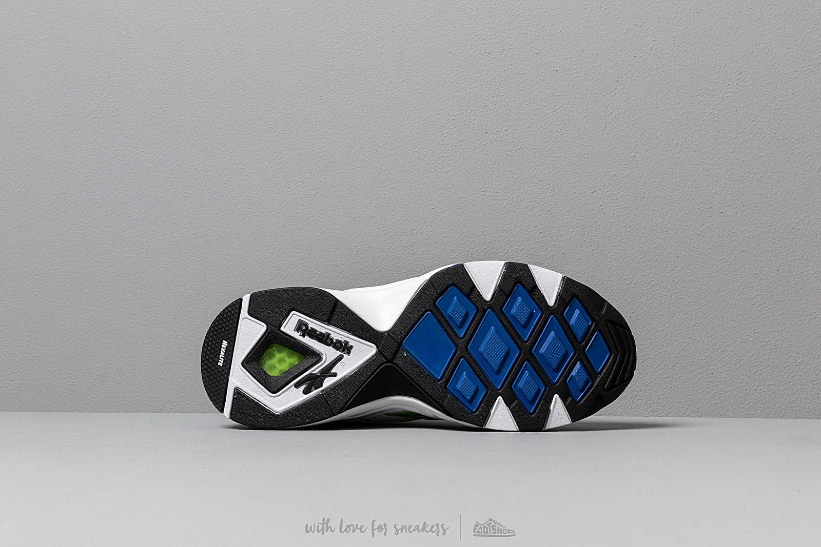 Women's shoes Reebok Aztrek 96 White/ Cobalt/ Semi Solar Green