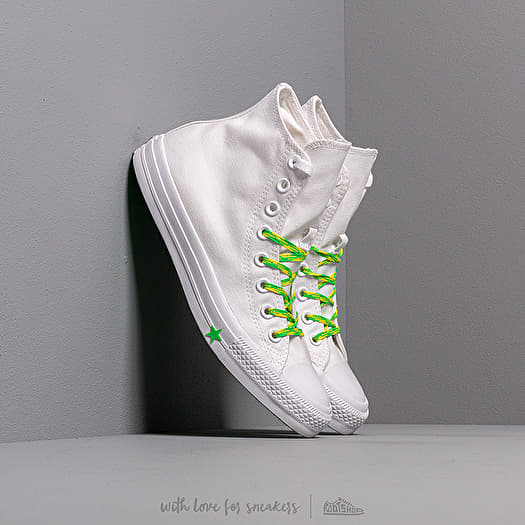 Pink and green converse all stars top