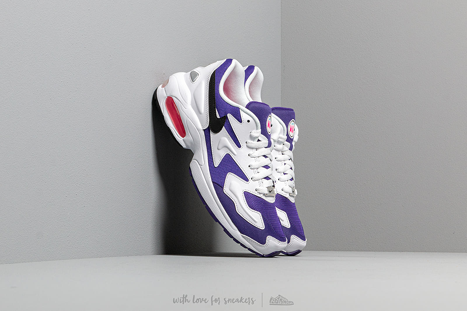 Chaussures et baskets homme Nike Air Max 2 Light White/ Black-Court Purple-Hyper Pink