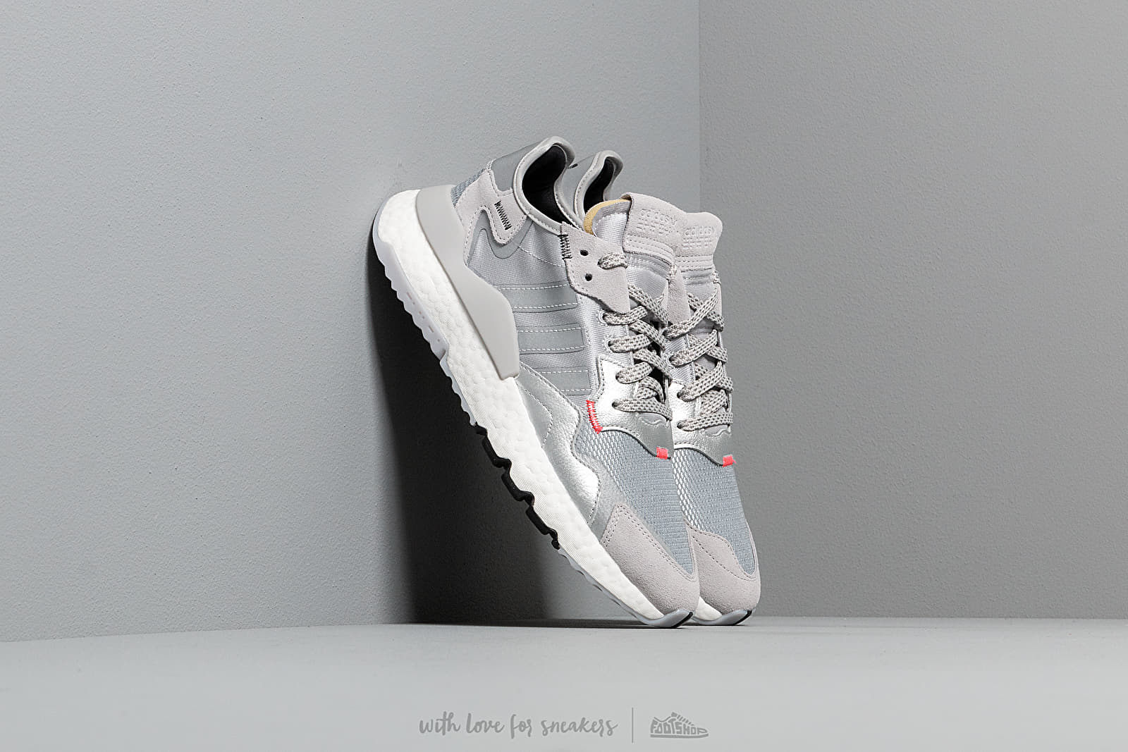 Herren Sneaker und Schuhe adidas Nite Jogger Silver Mate Light Solid Green Core Black Footshop