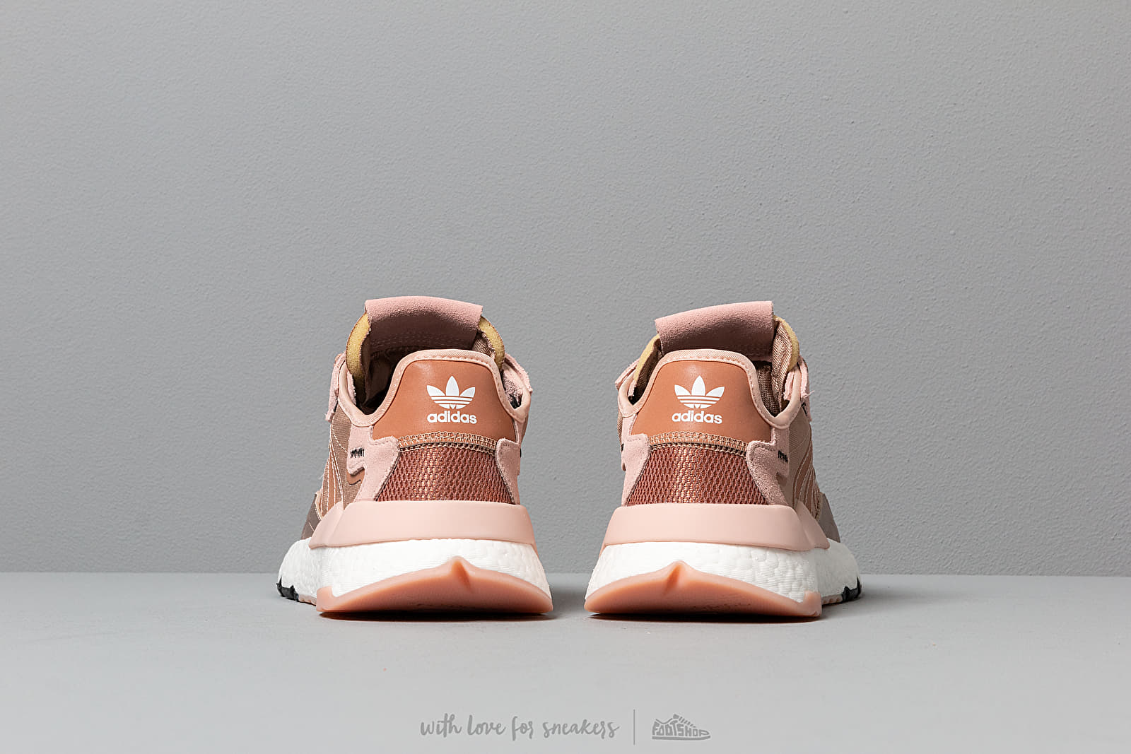 Adidas nite jogger rose gold clearance