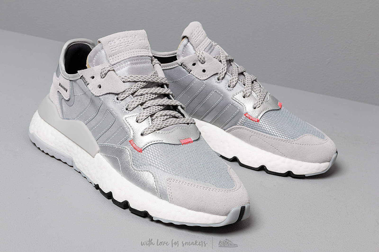 Herren Sneaker und Schuhe adidas Nite Jogger Silver Mate Light Solid Green Core Black Footshop
