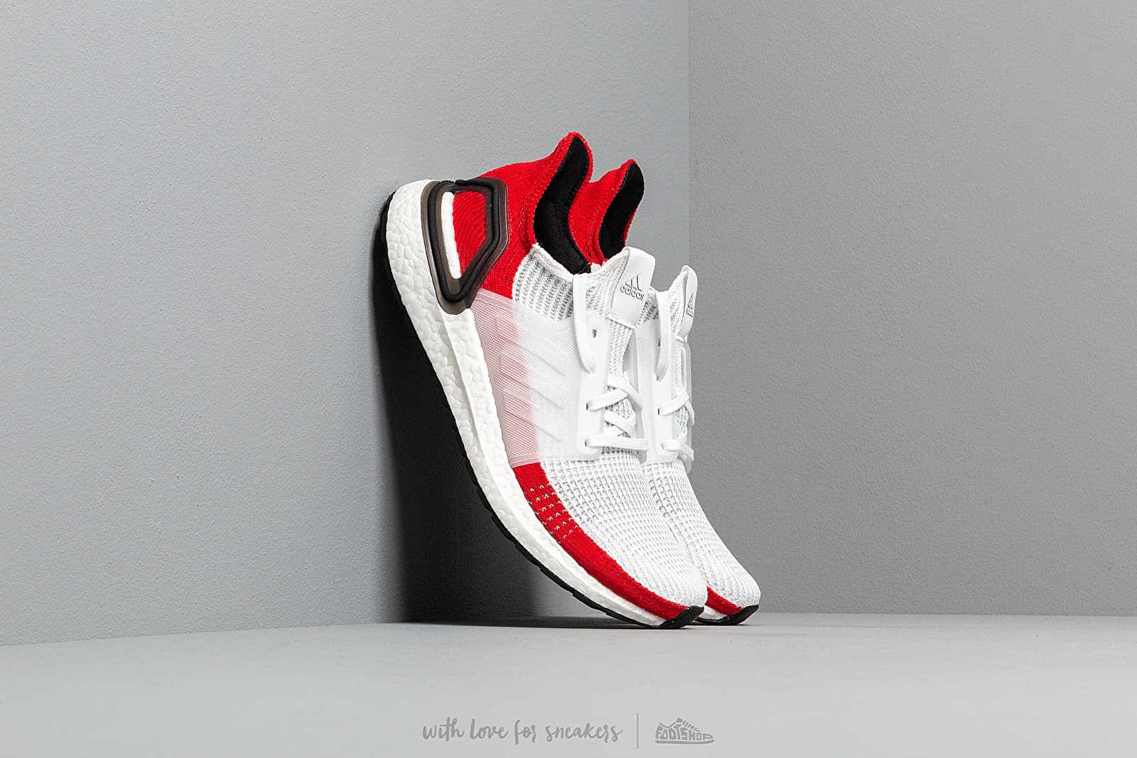 Adidas ultra boost 19 cloud white active red clearance