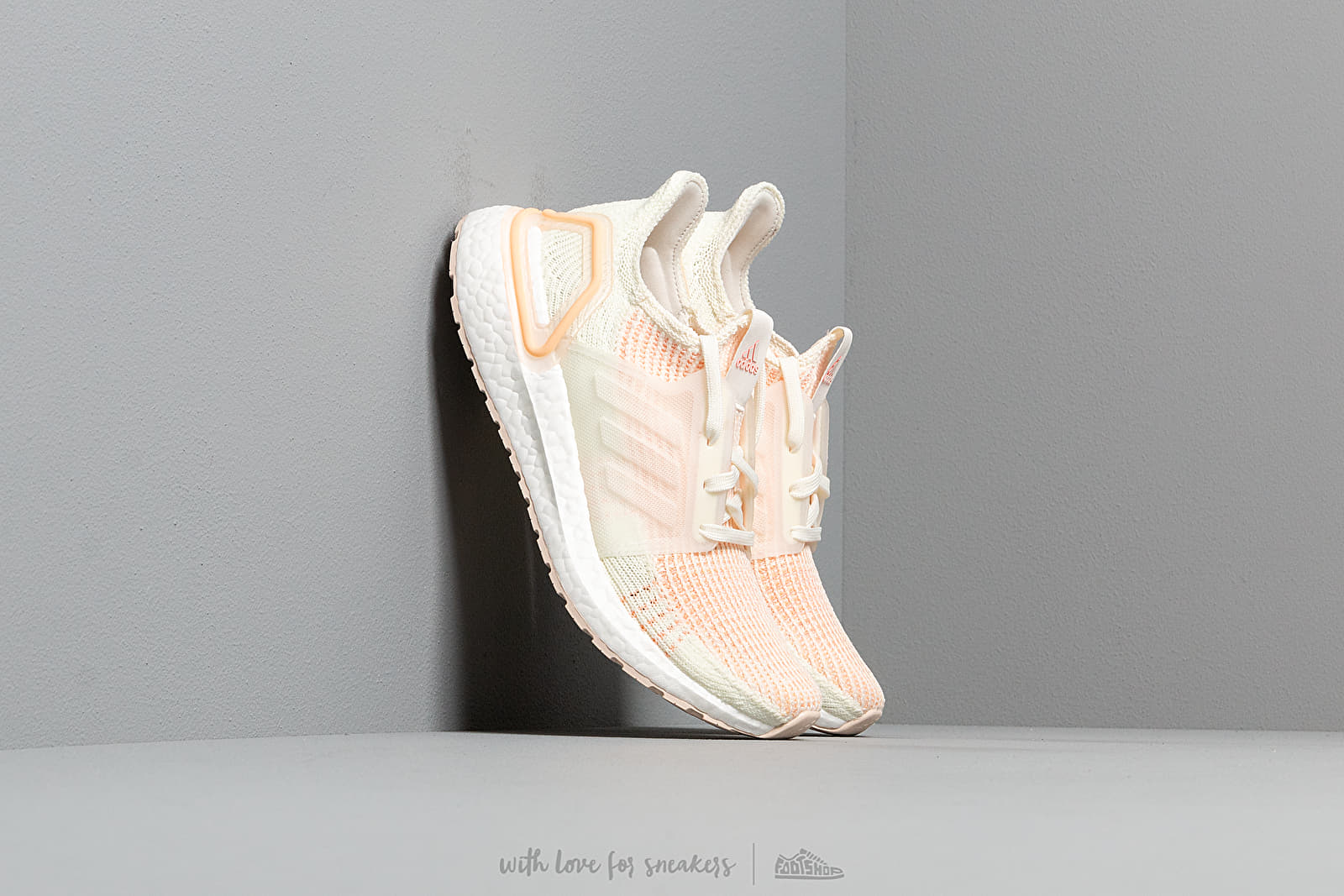 Дамски кецове и обувки adidas UltraBOOST 19 W Off White/ Off White/ Glow Orange